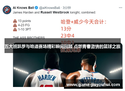五大班凯罗与哈迪赛场精彩瞬间回顾 点燃青春激情的篮球之旅
